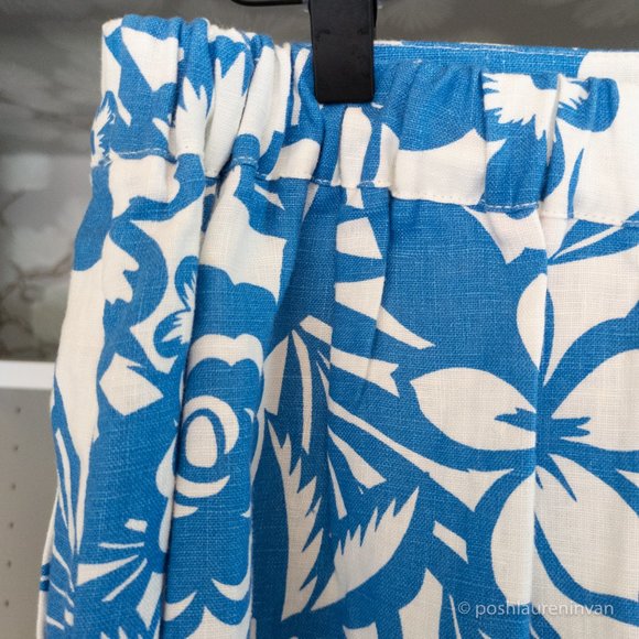 Boden Lathbury Linen Pencil Skirt  *NWT* – Blue / Floral – US 8 - Picture 9 of 15